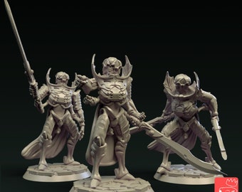 Necro Stalker - proxy ossiarch from Orc King - 3D Print Miniature - Tabletop Miniatures - 3 Miniatures