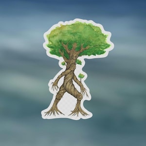 Ent | Tolkien Inspired Art | Waterproof Vinyl Sticker | Clear Waterproof Vinyl Sticker