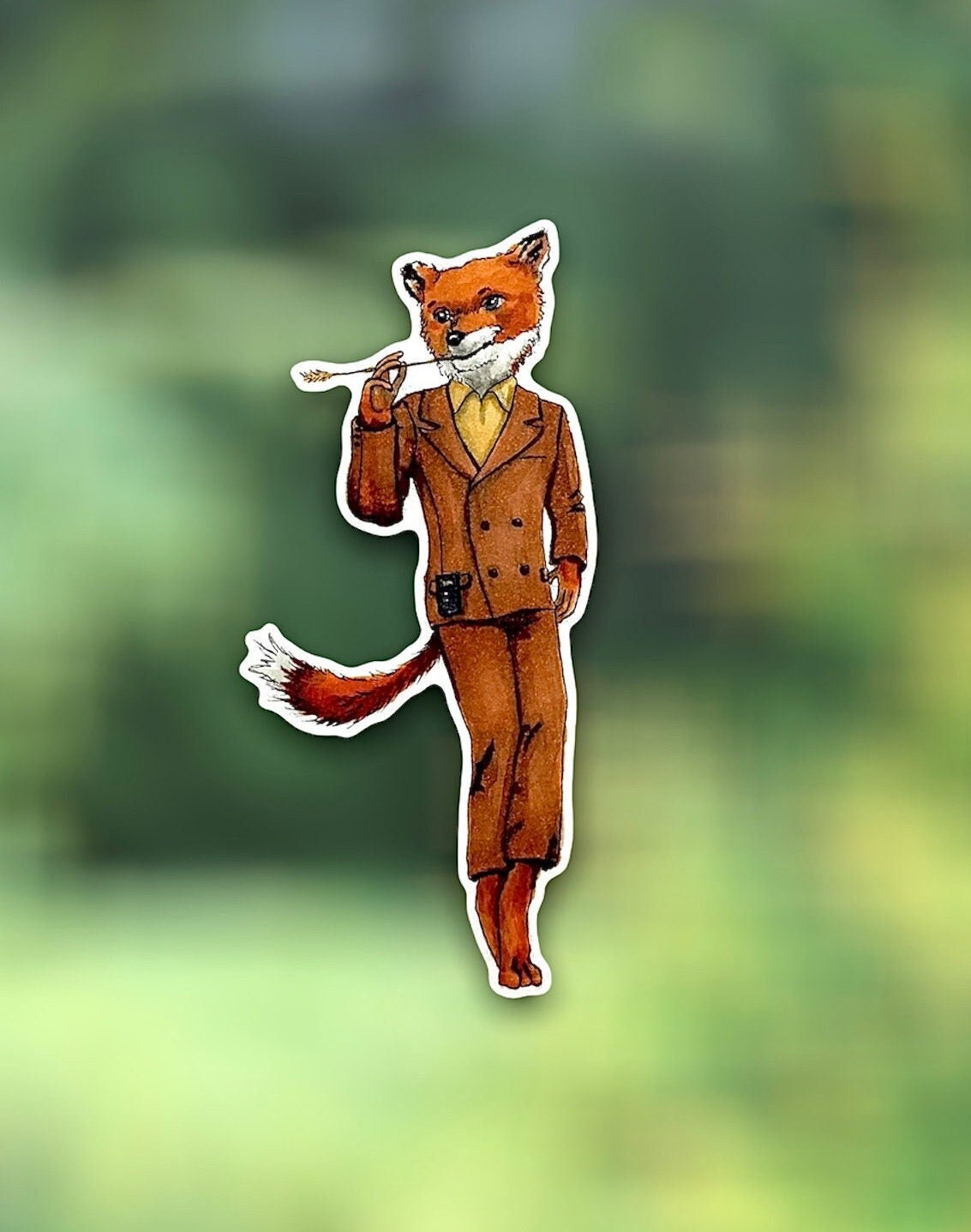 Fantastic Mr Fox Inspired Design Waterproof Vinyl Sticker - Etsy