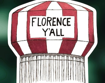 Florence Y&#39;all Water Tower | Kentucky sticker | Florence Y&#39;all | Waterproof Vinyl Sticker