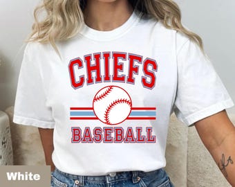 Chiefs Baseball PNG: Czerwony i Carolina Blue (pobranie cyfrowe)