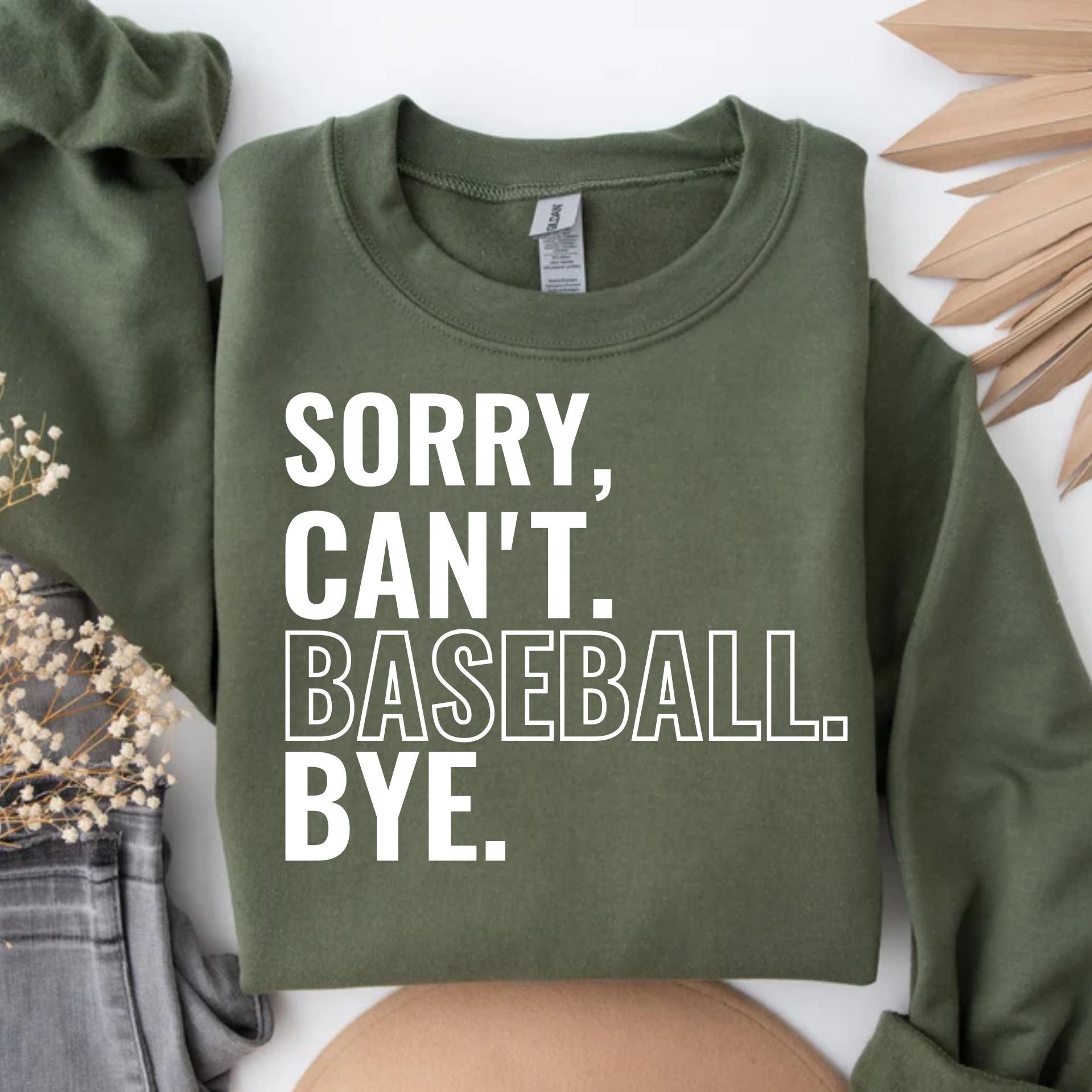 Tut mir leid, kann nicht. Schirmmütze. Auf Wiedersehen PNG, Baseball Mom PNG, niedliches Baseball-Design, digitaler Download, DTF-Datei, transparent druckbar, Retro-Design