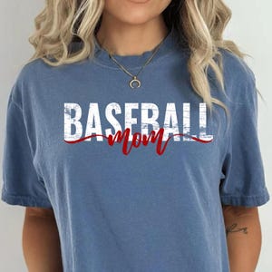 Mamá de béisbol retro, mamá de béisbol vintage, mi foto para impresión DTF, mamá de béisbol angustiada, descarga digital, archivo PNG, mamá de béisbol imprimible