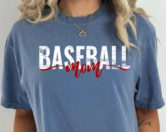 Projekt retro baseballowej mamy: zniszczony plik PNG (pobranie cyfrowe)