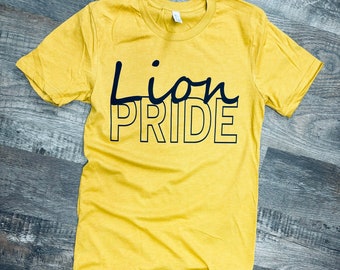 Lion Pride PNG SVG: School Spirit Wear Design (Digital Download)