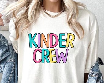 Kinder Crew PNG: Projekt koszulki retro dla nauczyciela (pobieranie cyfrowe)