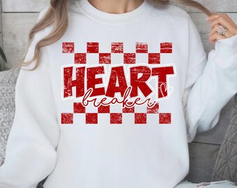 Retro Heart Breaker PNG: Vintage Walentynkowy Projekt (Pobranie Cyfrowe)