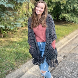 Pocket shawl, pocket wrap, shawl, poncho, pocket scarf, crochet wrap, crochet shawl, crochet poncho, crochet pocket scarf