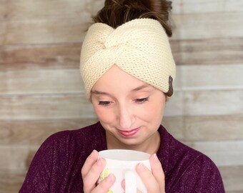 Headwrap | Messy Bun Hat | | Headband | Winter Headband | Earwarmer