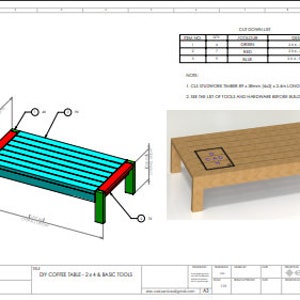 DIY COFFEE TABLE - Plans / Build your own / Patio Furniture 2x4 lumber