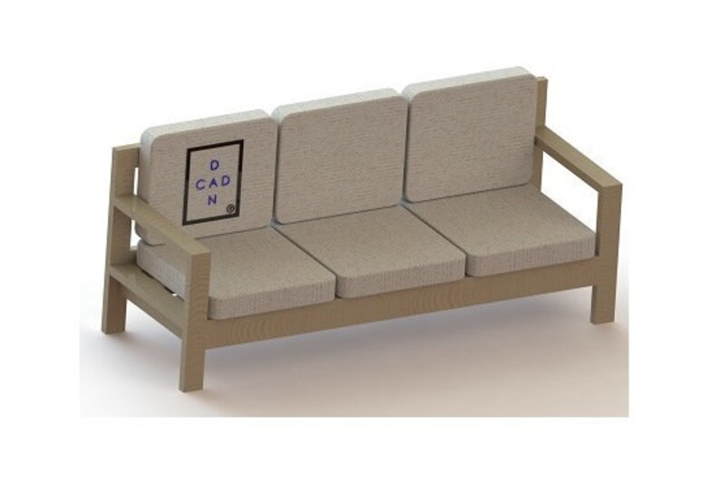 DIY OUTDOOR SOFA Plans / Build Your Own / Patio Furniture 2x4 Lumber Etsy