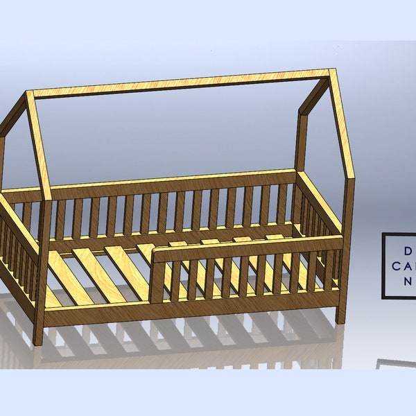 DIY TODDLER BED 70 x 140cm - Pdf Frame Plans / Build your own