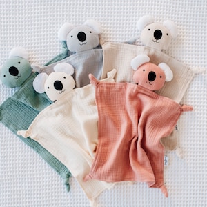 Comforter Blanket, Lovey Blanket, Organic Muslin Blanket, Baby Shower Gift, New Baby Gift, Personalised Gift