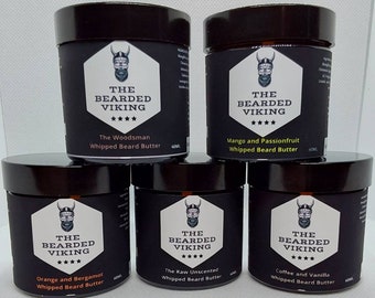 The Bearded Viking Whipped Beard Butters Various Scents 60ml