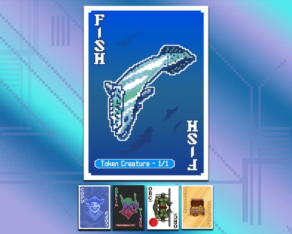 FISH TOKEN! 8-bit and Balatro Inspired! - Etsy