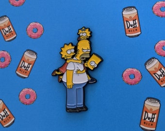 Happy Poppa Homer Pin