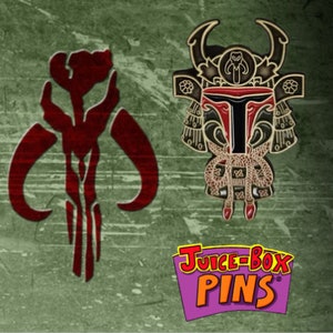 Shogun Boba Pin (Rustic Metal)