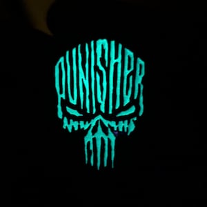Punishment Skull GITD Pin