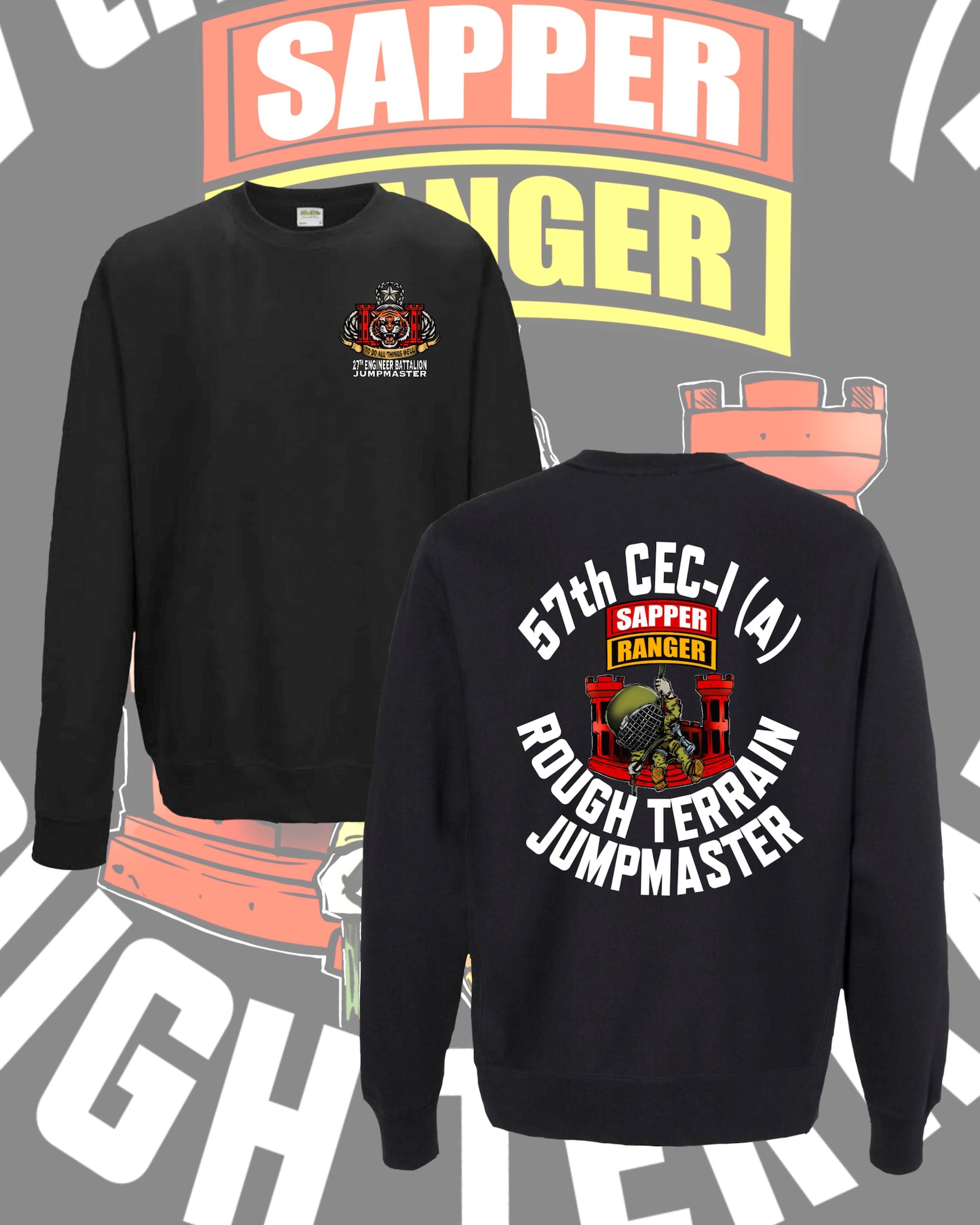 016 57th CEC-I JUMPMASTER Crew Neck - Etsy