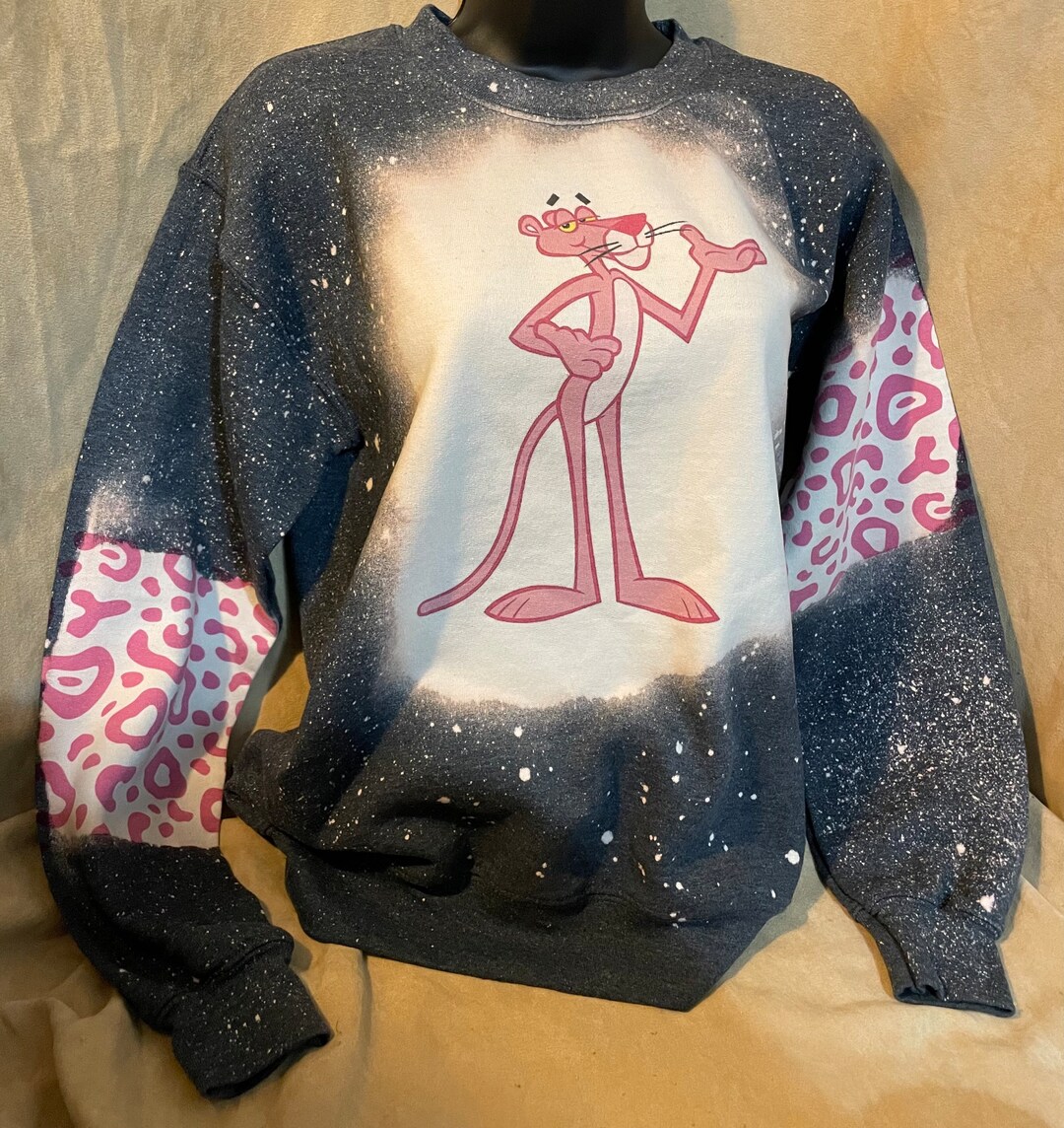 Bleached Sweater pink Panther - Etsy