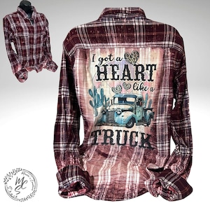 Flannels Bleached/distressed/vintage Customized (choose Your Flannels Bleached/distressed/vintage Customized (choose Your