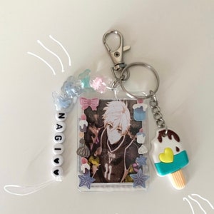 Blue lock/ Customizable anime photo keychains! / double sided/