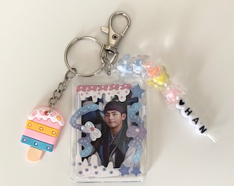 Kdrama Photo Keychain: Handmade Kpop Bag Charm