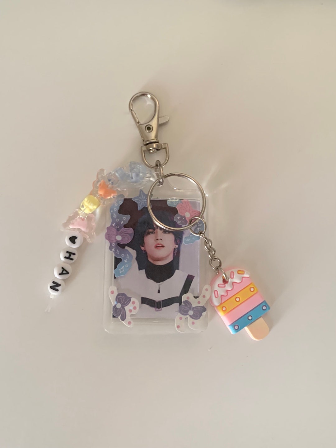 Kpop Photo Keychain: Han Jisung, Double Sided, Handmade - Etsy