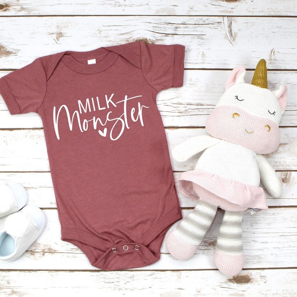 Milk Monster Shirt,Baby Shirt,Baby Shower Gift,Kid Shirt,Baby Bodysuit, Newborn Gift,Funny Shirt,Gift for Her and Him,Gift for Baby
