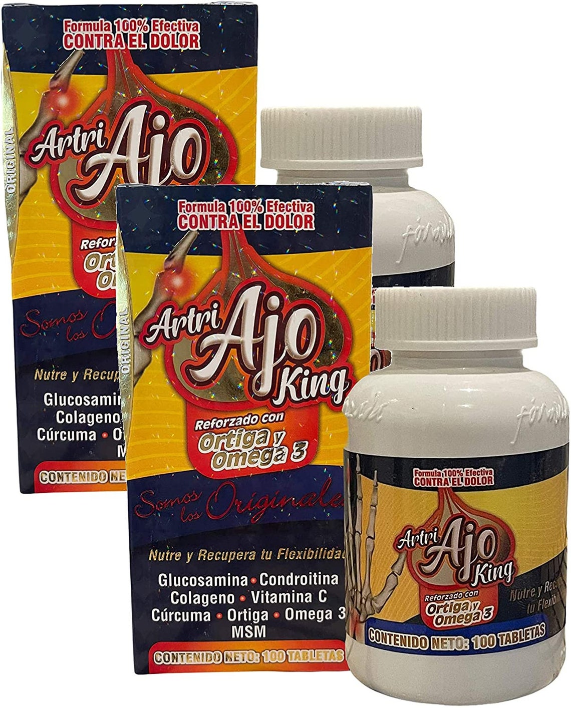 New Improved Formula Artri AJO King Ortiga & Omega 3 Dolor Etsy