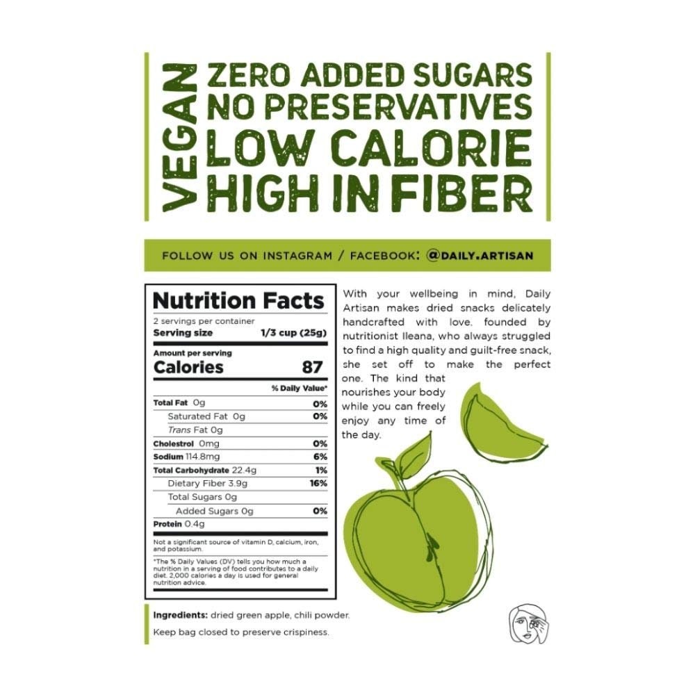 Tägliche Handwerker grüne ApfelChips Die berühmtesten dünnen | Etsy