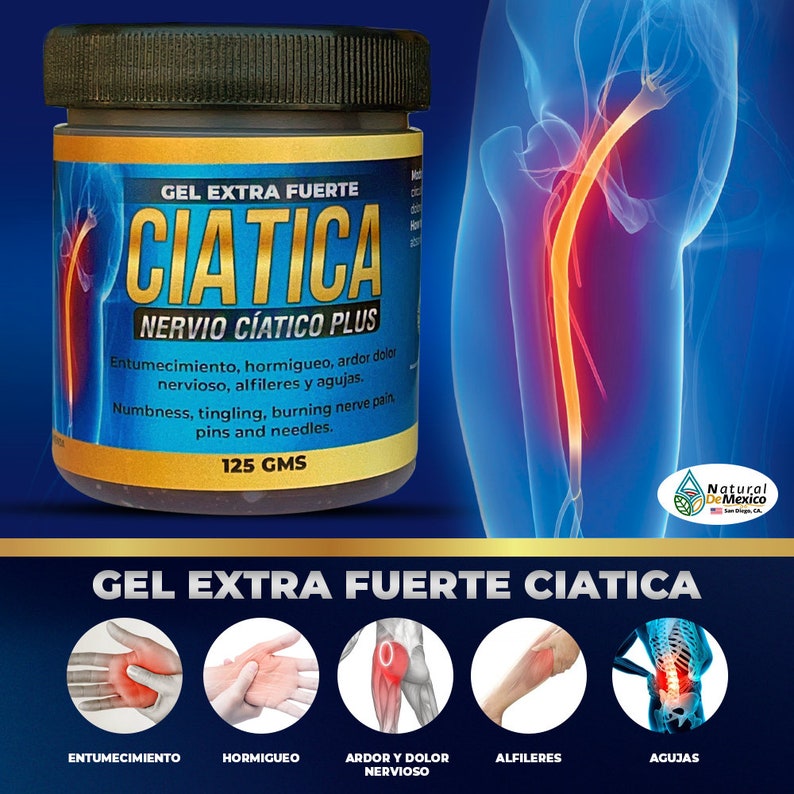 Gel Pomada Ciatica Nervio Ciatico Plus Gel Extra Fuerte | Etsy