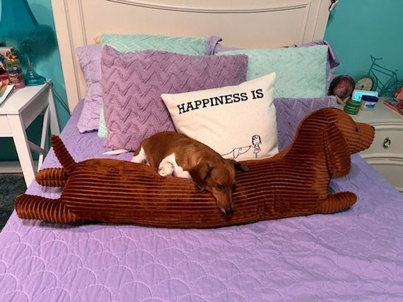 wiener dog body pillow