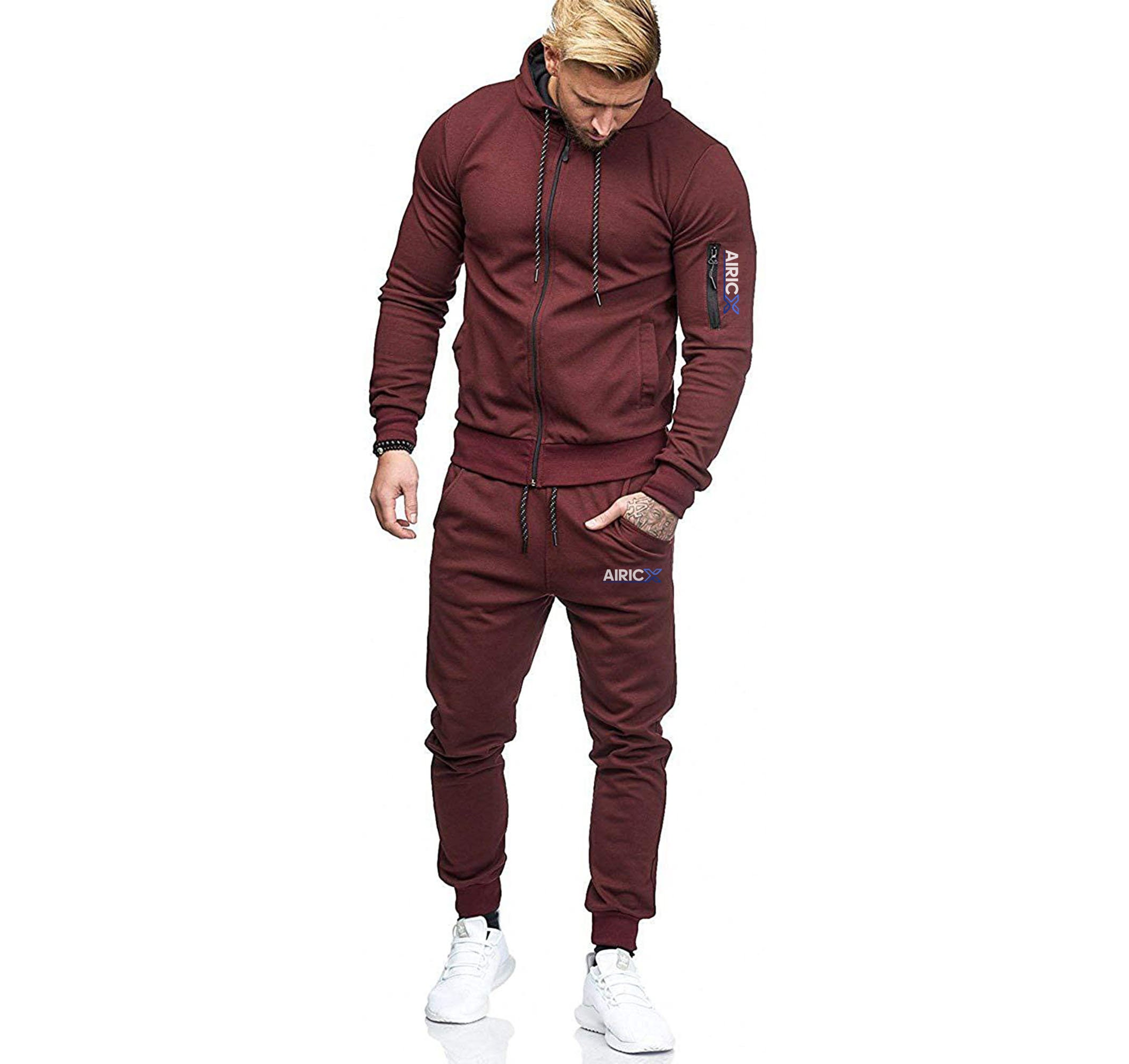 New 2021 Men's Tracksuit with Zip Track Top Joggers Sports | Etsy