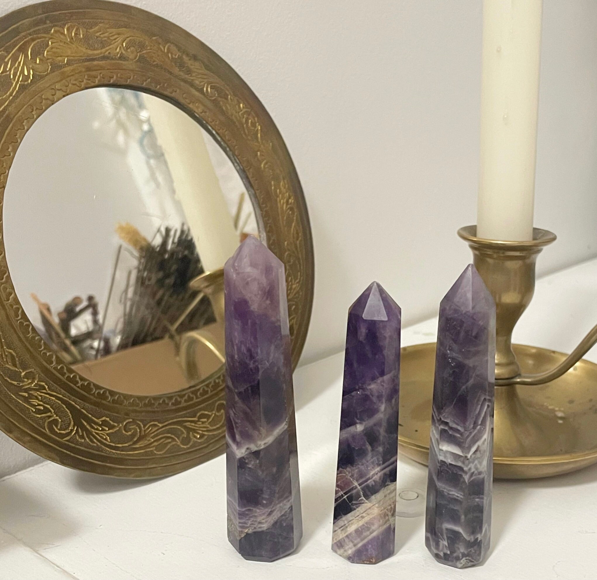 Obélisque Améthyste Naturelle | Lithothérapie