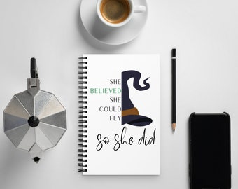 Witch Notebook, Witchy Inspiration, Witch Journal, Spiral notebook, notebook for her, ladies notebook, women's notebook, women's journal,