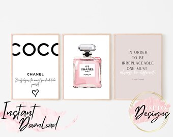Chanel Perfume Art Etsy Chanel Perfume Art Etsy