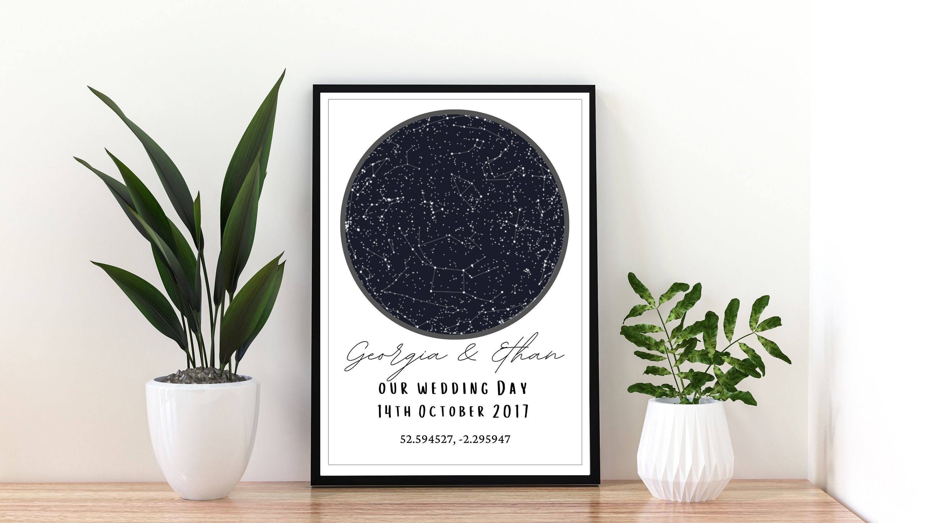 Personalised Star Map The night we met Sky map When we met Etsy