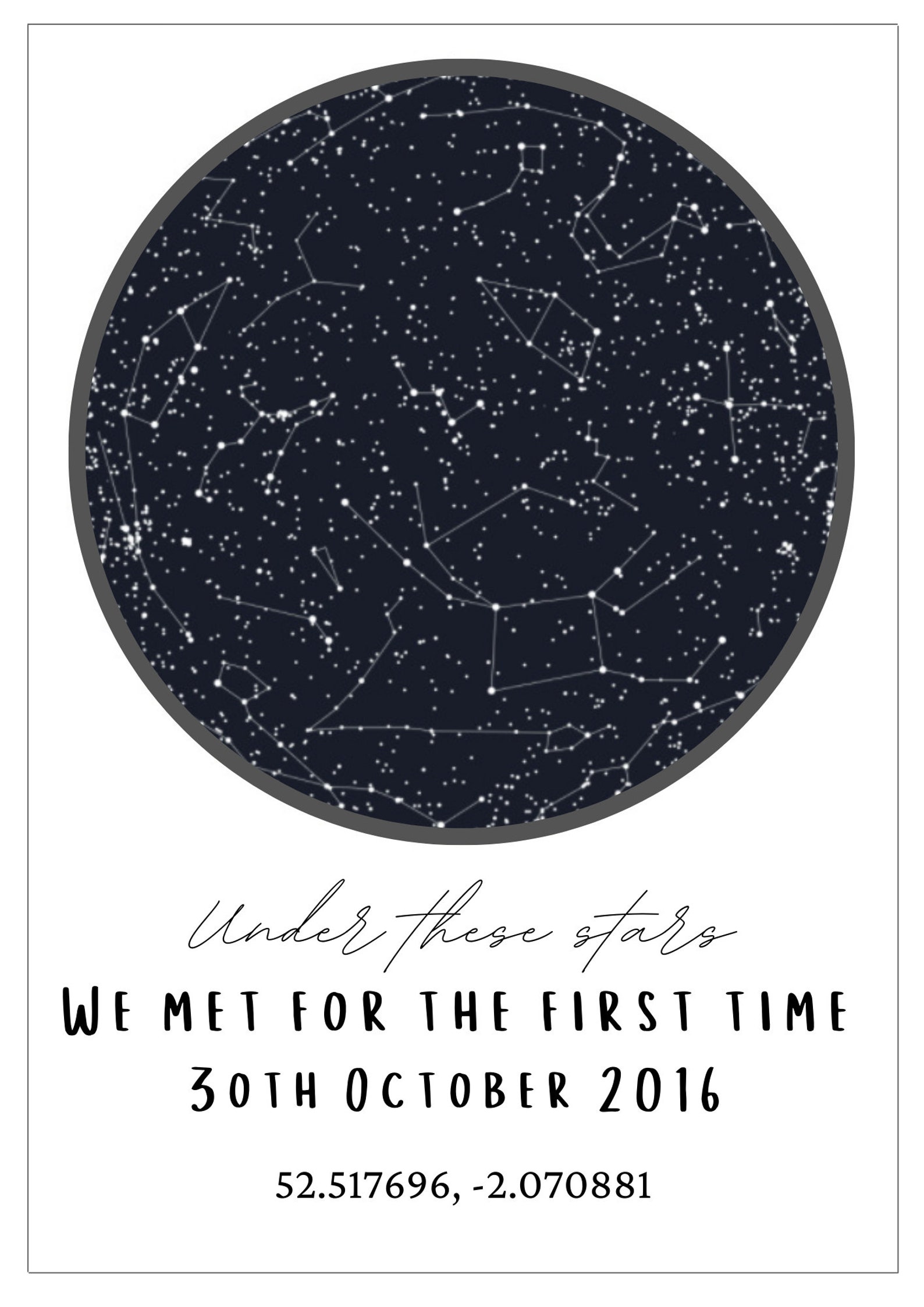 The Night We Met Star Chart