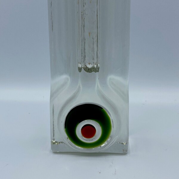 Walther Kristallglas German Solifleur glass stem vase 6.25" tall