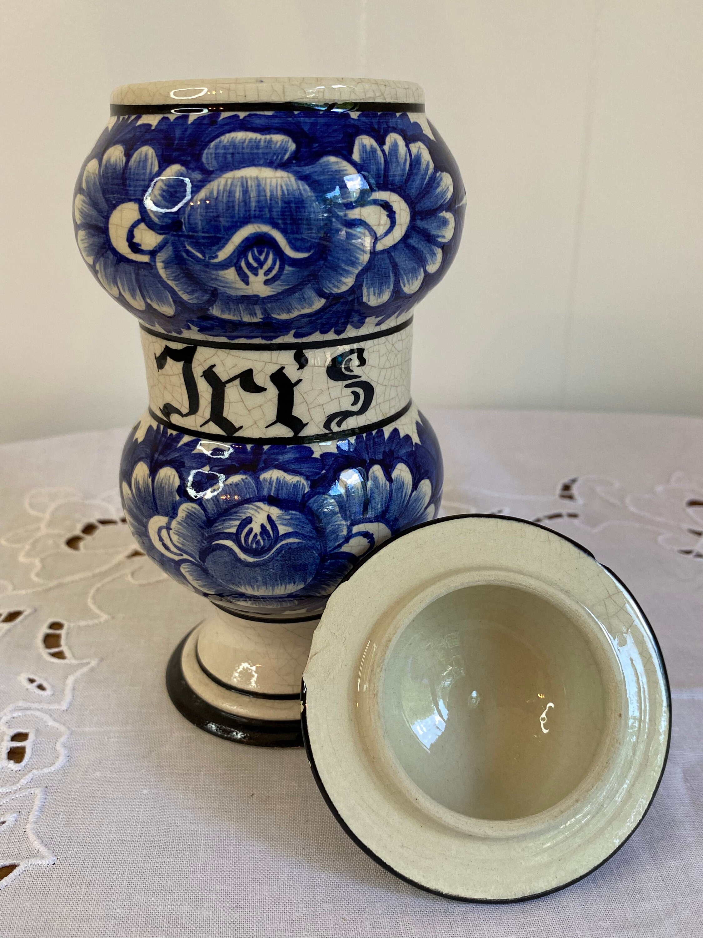 Bassano Italian Pottery Four Canister Set Blue and White Etsy Canada