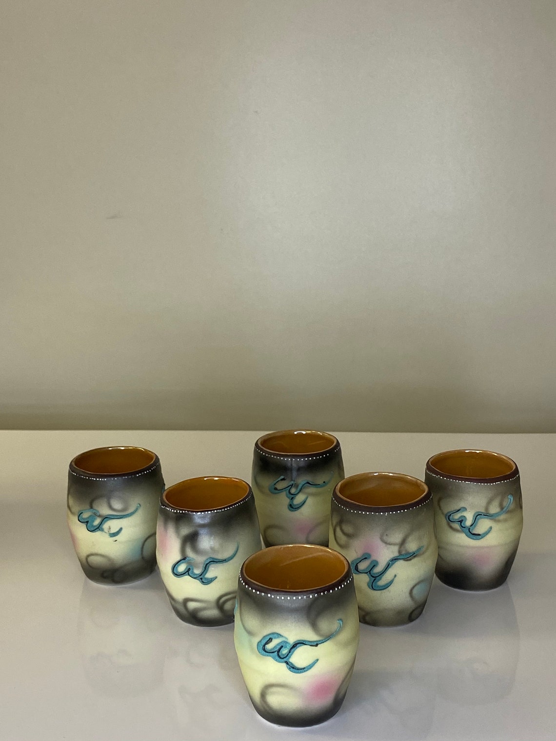 Hinode dragonware Japan moorage and lustre sake/tea cups Etsy