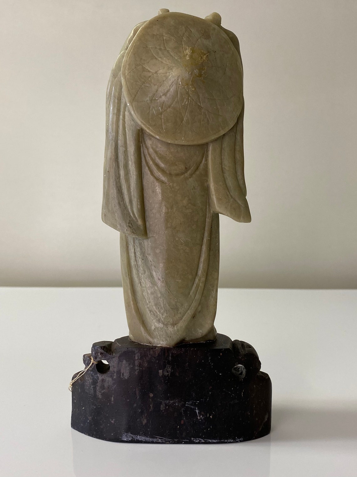 Smiling Soapstone Buddha Statue on Stand 8 Tall Made in Etsy