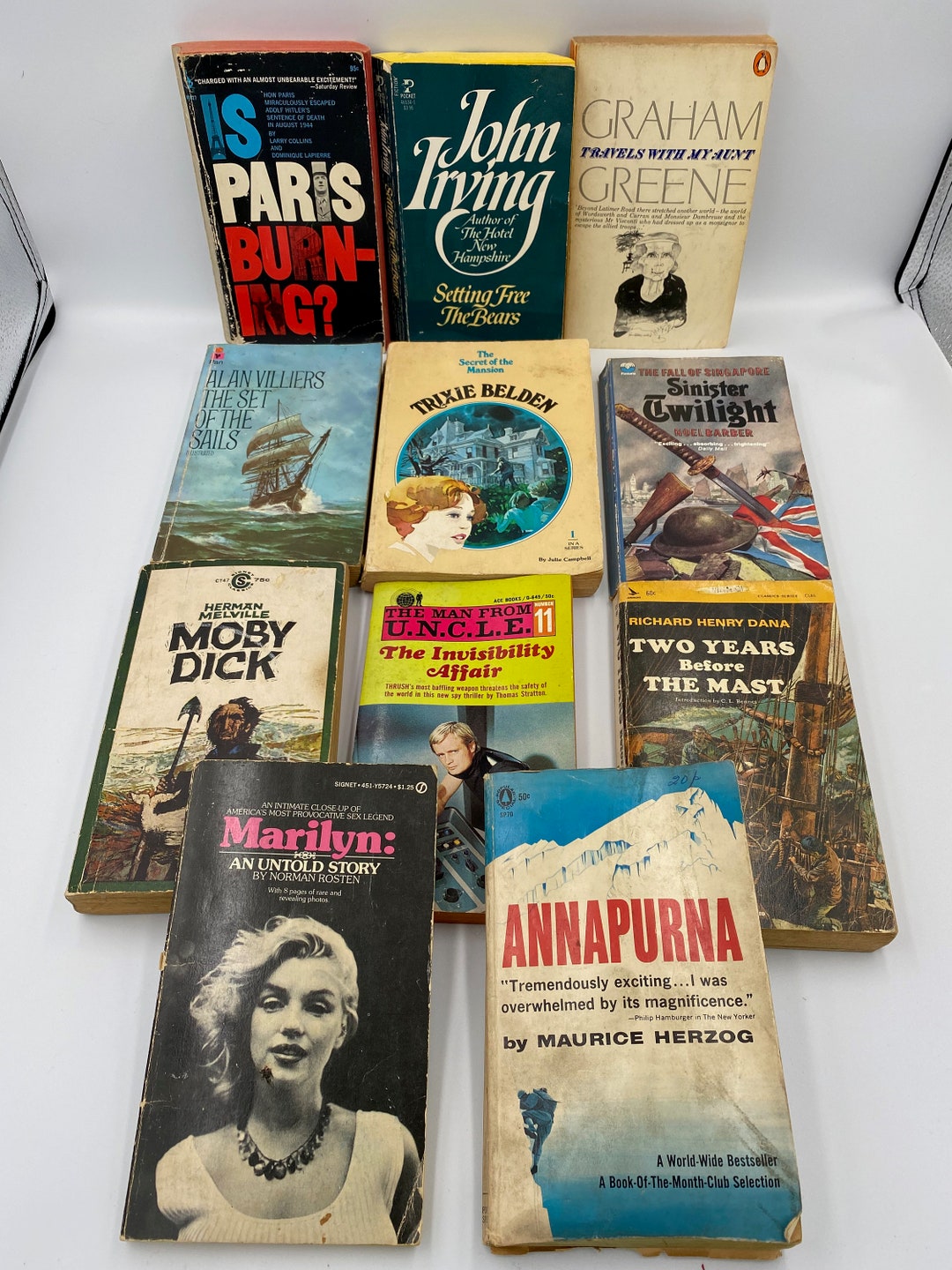 Grouping of 11 Vintage Pocket Books Various Titles and Artists Etsy