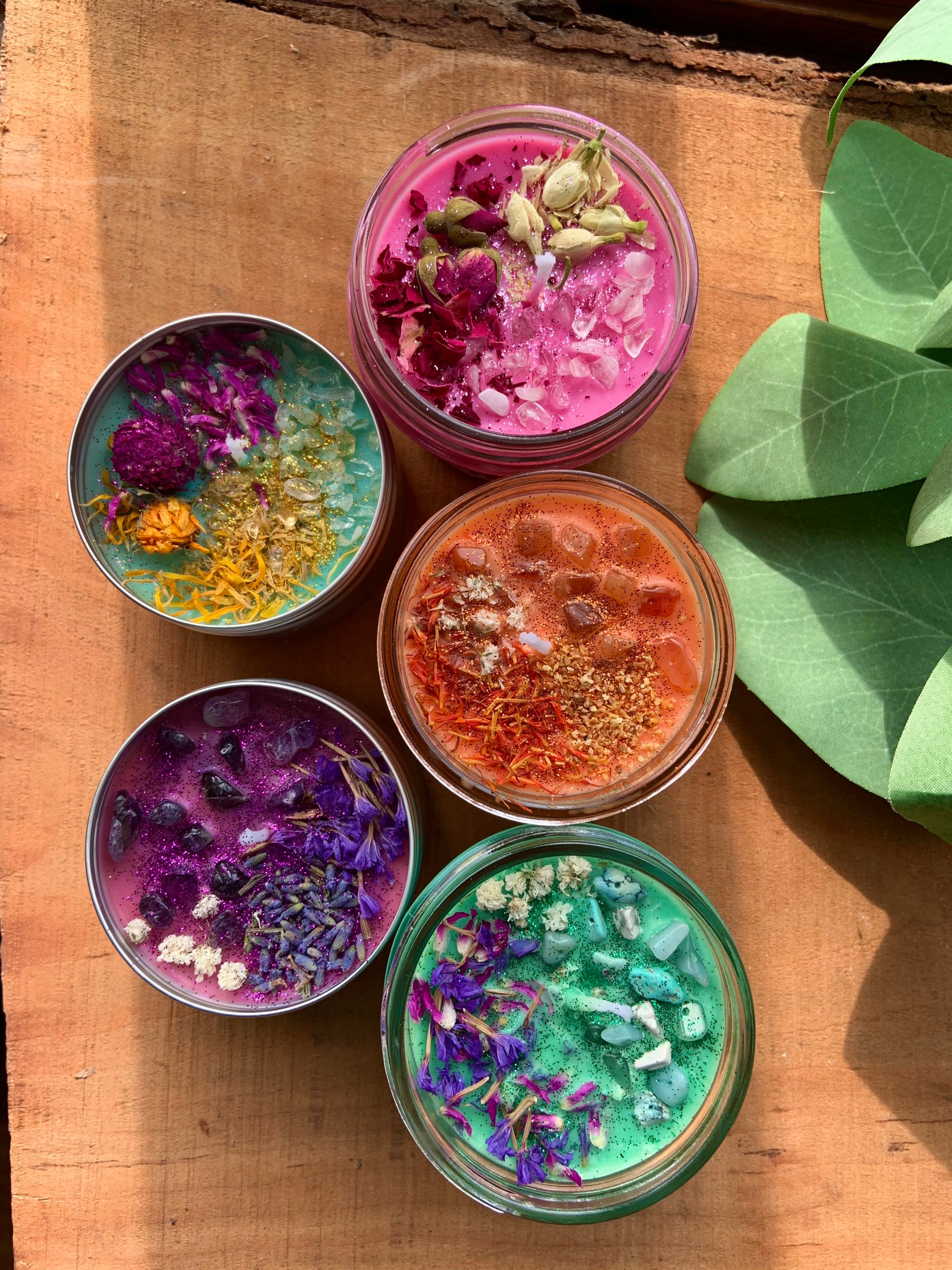 Crystal Candles Etsy