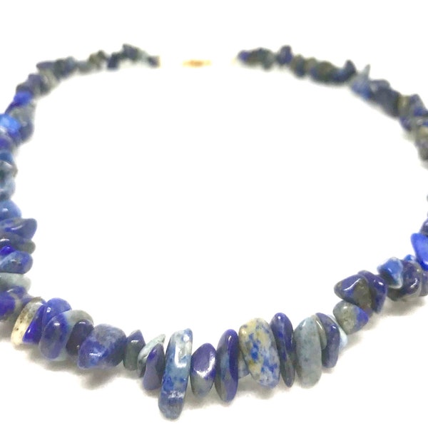 Collier PEKIN – Fait Main Lapis Lazuli & Sodalite | Création Lithothérapie Série Limitée