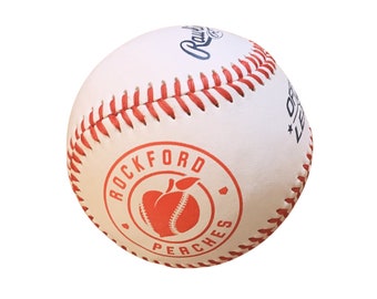 Rockford Peaches logo baseball