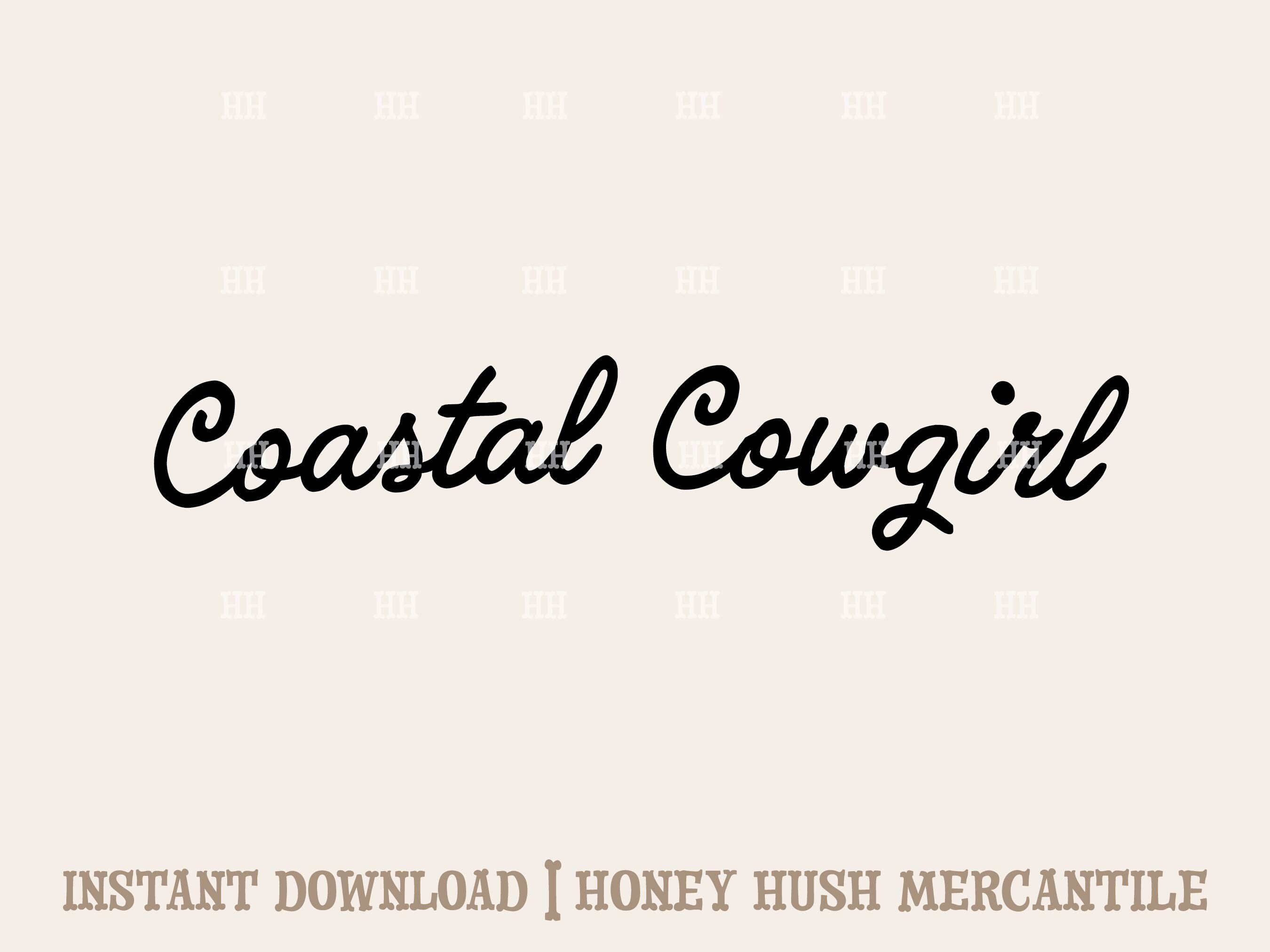 Coastal Cowgirl SVG | Retro Cowgirl File | Coastal Cowgirl Summer Cutting File | Cute Western PNG | Digital Download