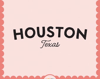 Houston Texas PNG SVG | Houston Chest Sweatshirt PNG | Cricut Cut File | Houston Mama