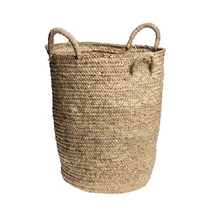 Bohemian laundry basket, moroccan storage basket, wicker basket, moroccan basketry, handcrafted storage basket